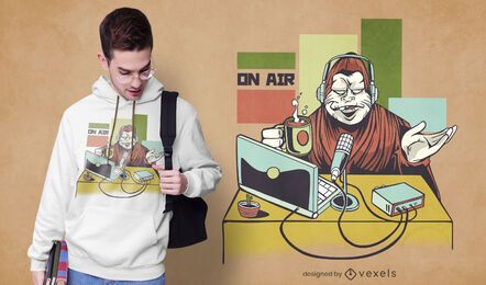 Yeti podcast t-shirt design Yeti podcast t-shirt design