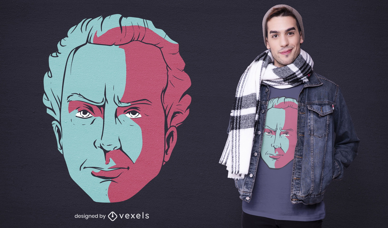 Immanuel kant t-shirt design