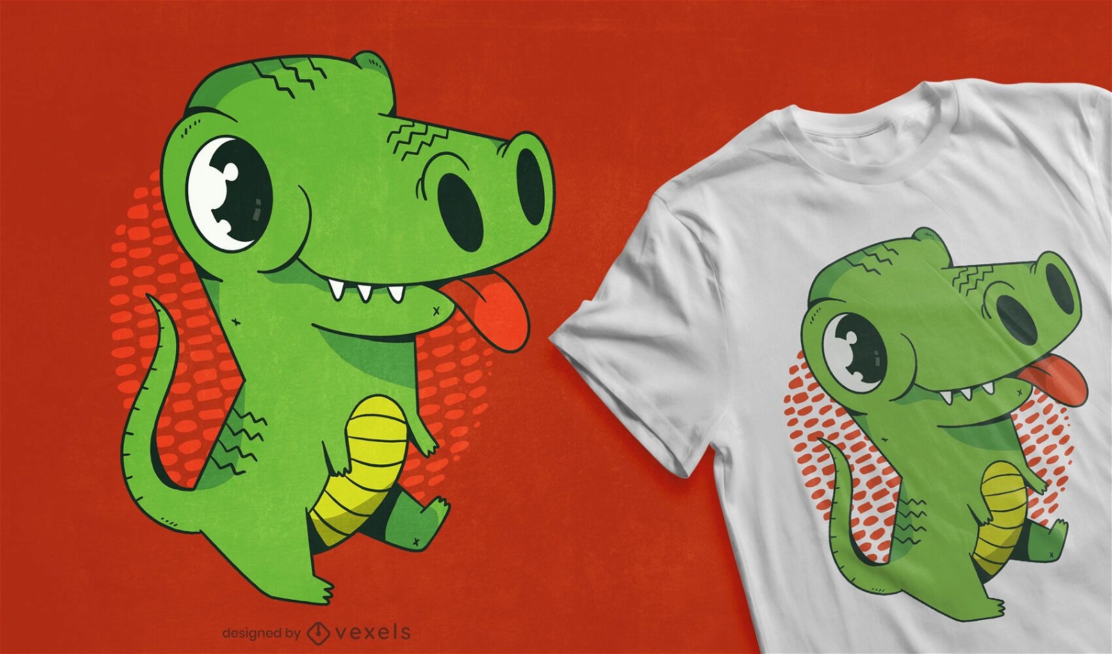 Design de camiseta de dinossauro bebê fofo