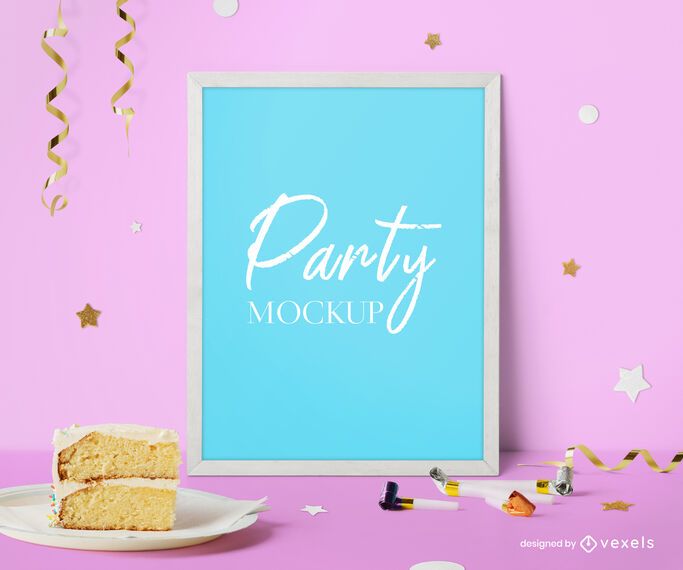 Frame celebration mockup composition Frame celebration mockup composition