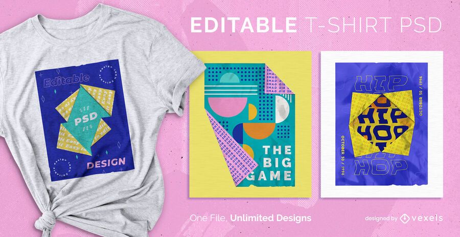 Origami t-shirt design psd Origami t-shirt design psd