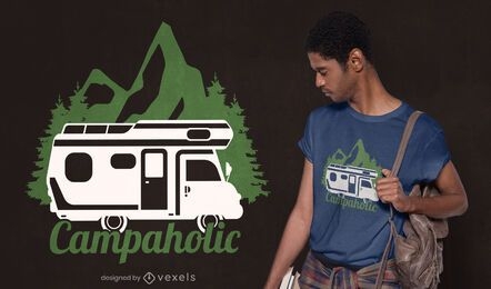 Campaholic t-shirt design 