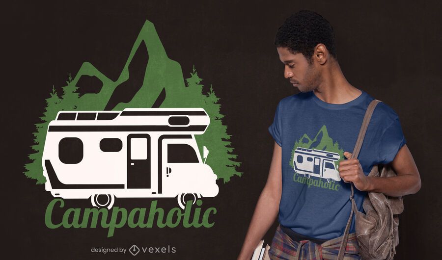Diseño de camiseta Campaholic Diseño de camiseta Campaholic