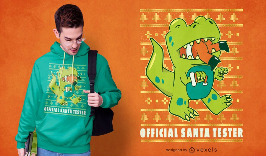 Diseño de camiseta oficial de santa tester Diseño de camiseta oficial de santa tester