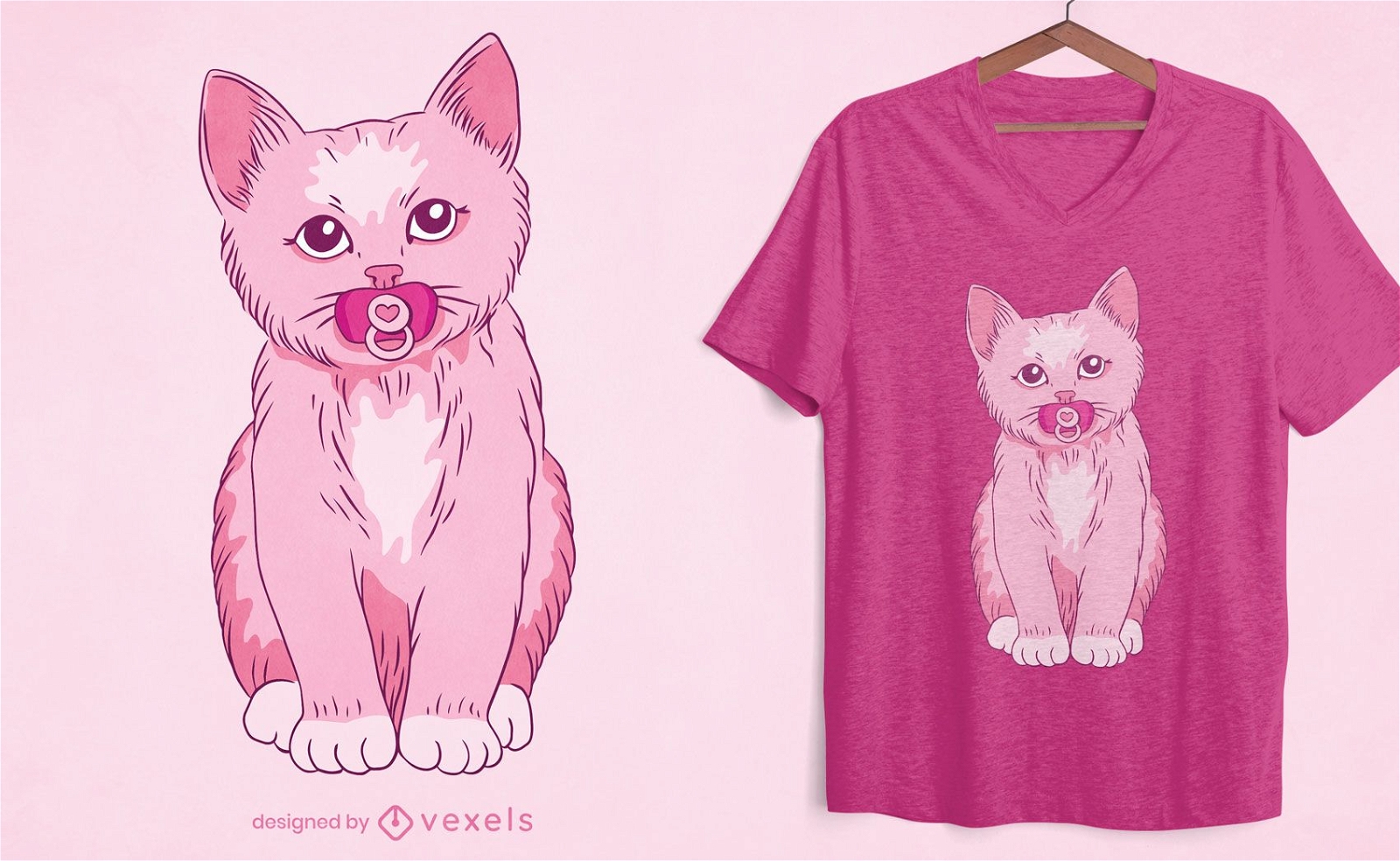 Baby kitten t-shirt design