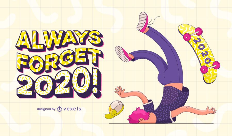 Always forget 2020 illustration design Always forget 2020 illustration design
