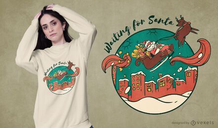 Esperando el diseño de la camiseta de santa Esperando el diseño de la camiseta de santa