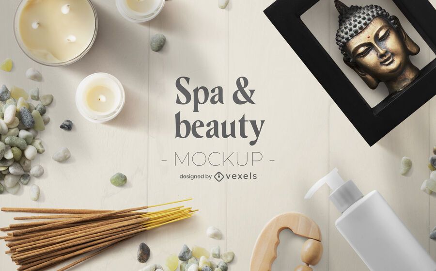 Beauty spa mockup composition Beauty spa mockup composition