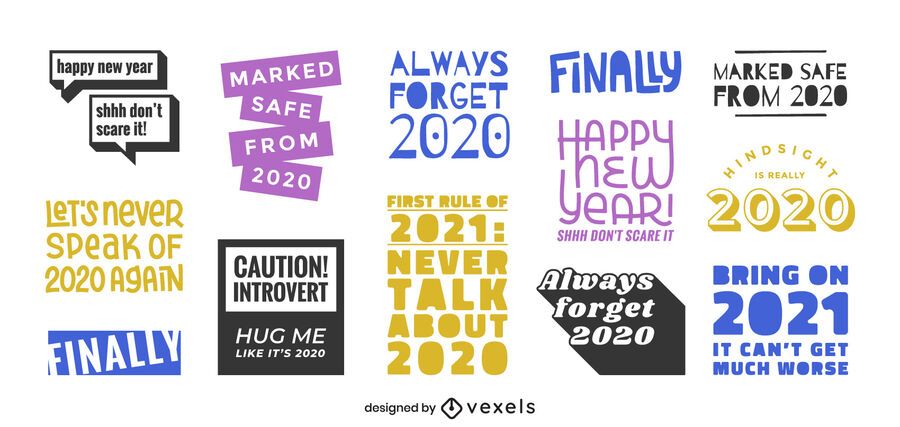 Anti 2020 lettering set Anti 2020 lettering set
