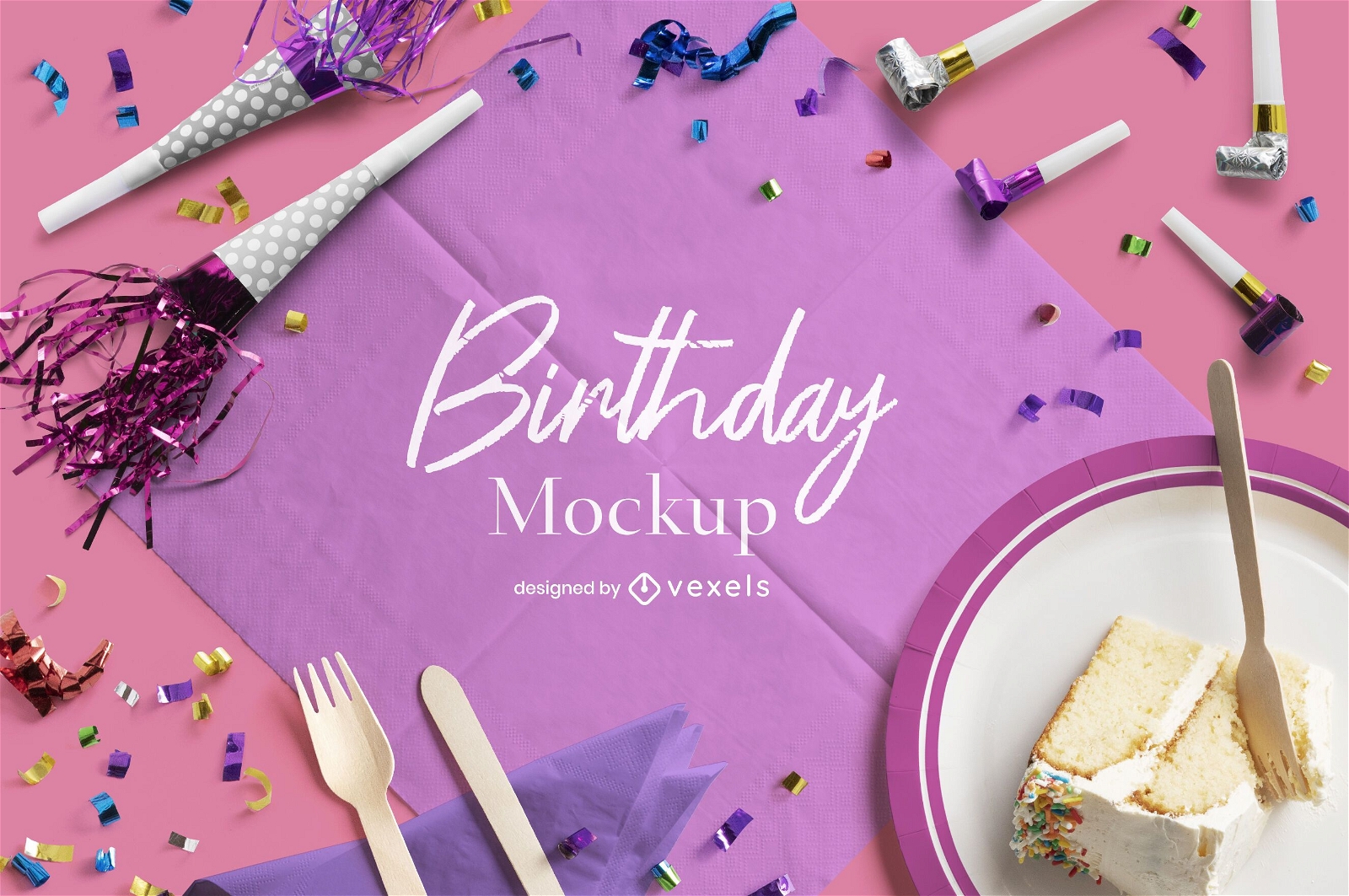 Mockup-Komposition f?r Geburtstagsfeier