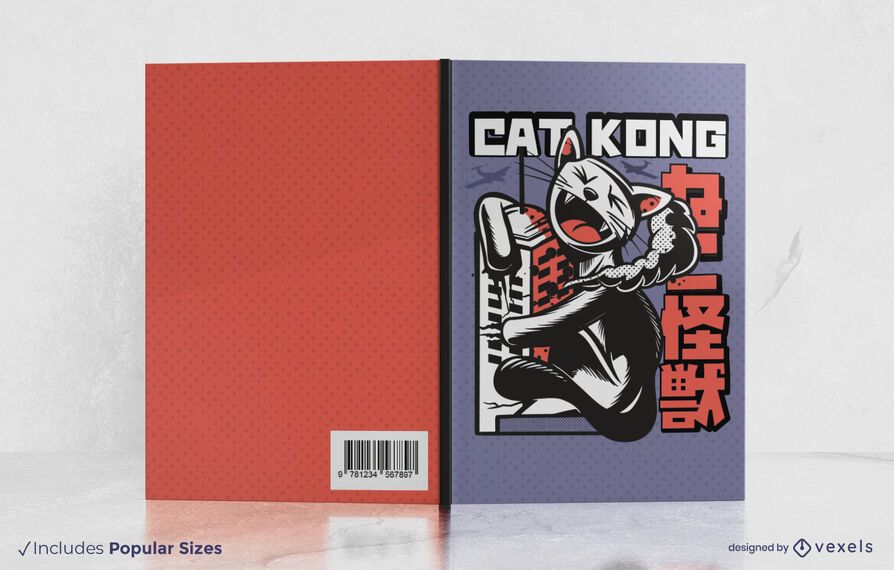 Design da capa do livro Cat kong Design da capa do livro Cat kong
