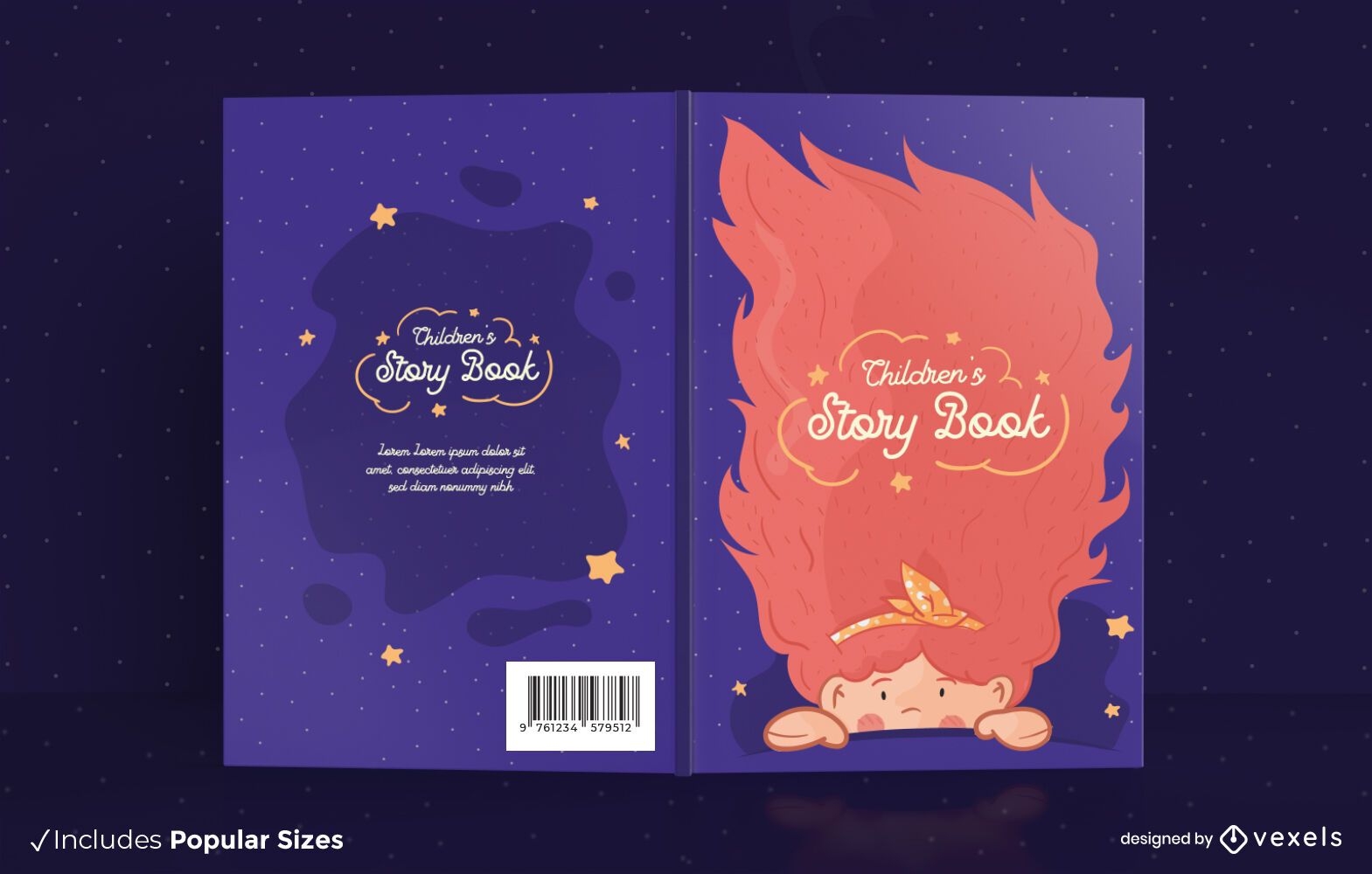 Design de capa de livro de histórias infantis