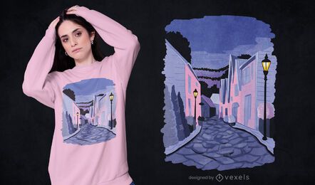 Diseño de camiseta de la calle Stavanger