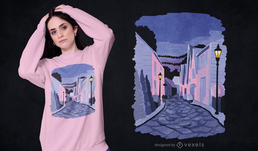 Diseño de camiseta de la calle Stavanger Diseño de camiseta de la calle Stavanger