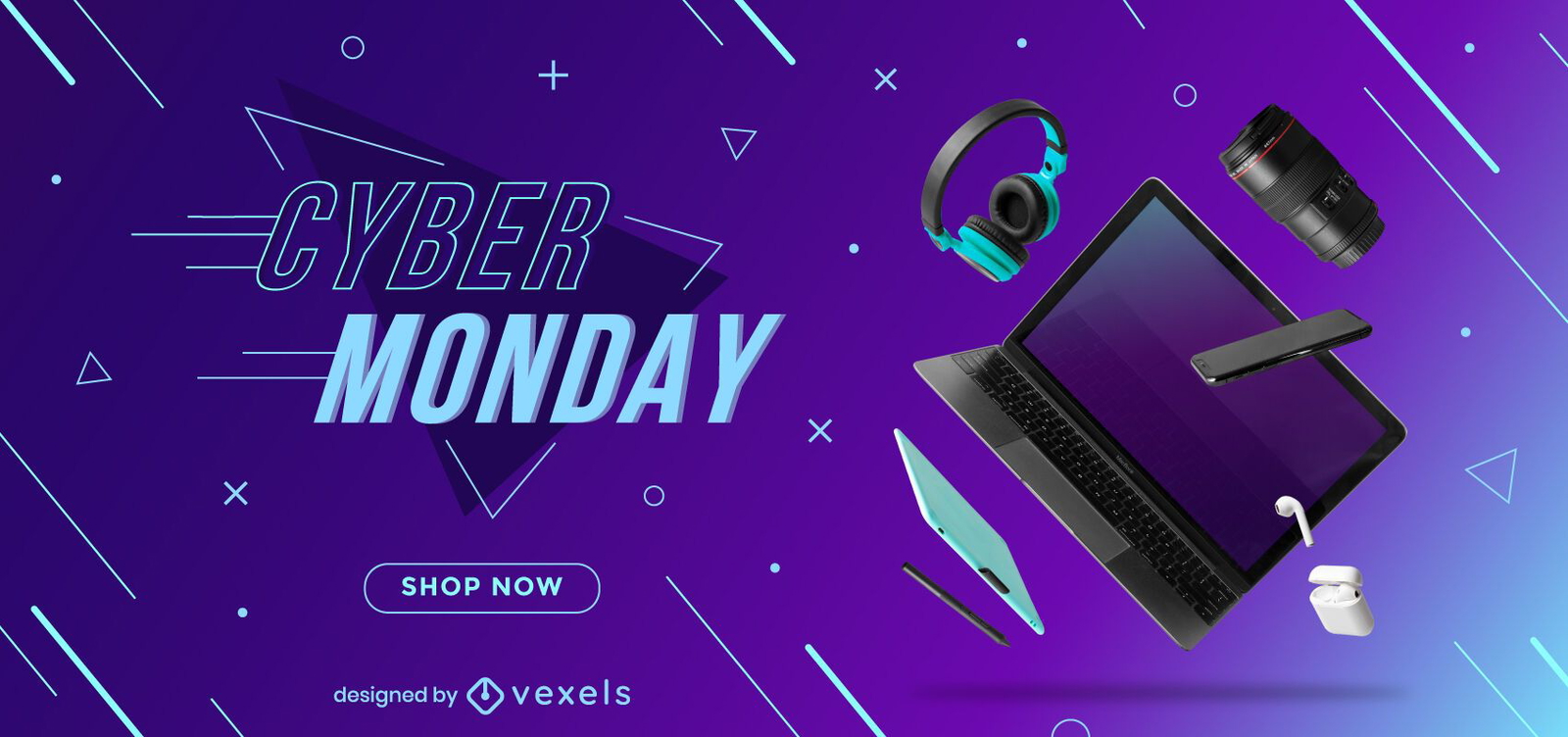 Design de controle deslizante de desconto da Cyber Monday