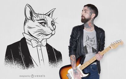 Diseño de camiseta sir cat