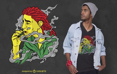 Design de camiseta rasta