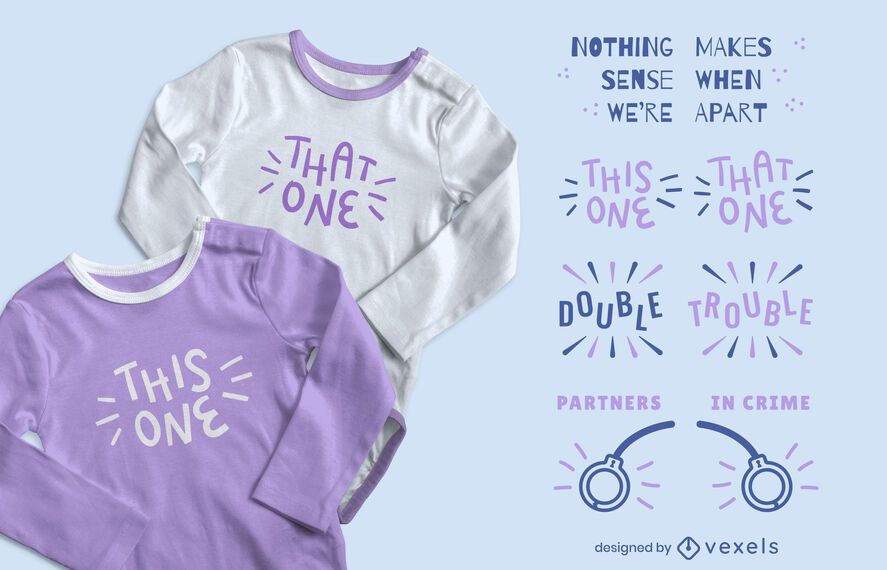 Twins letterings set Twins letterings set