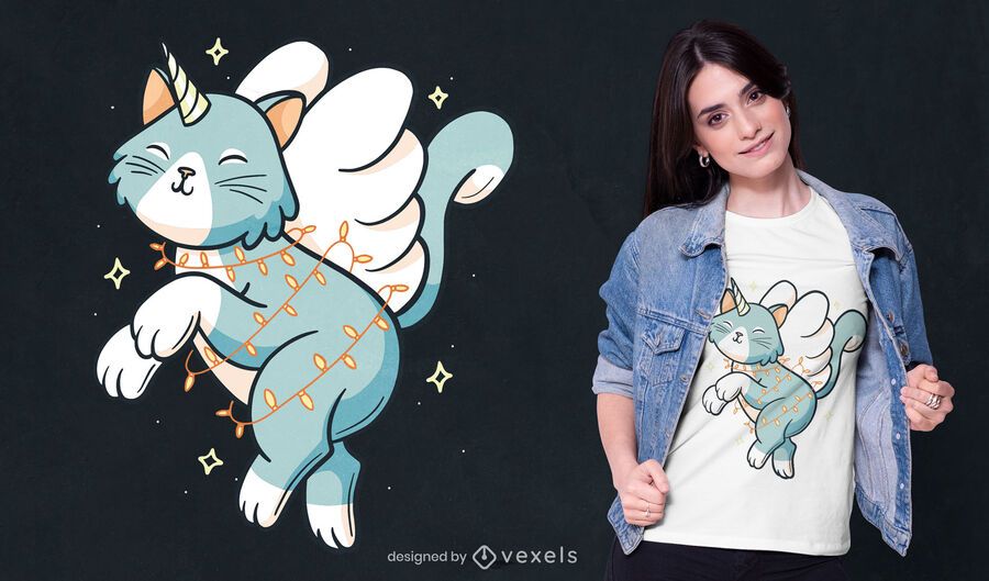 Unicorn cat t-shirt design Unicorn cat t-shirt design
