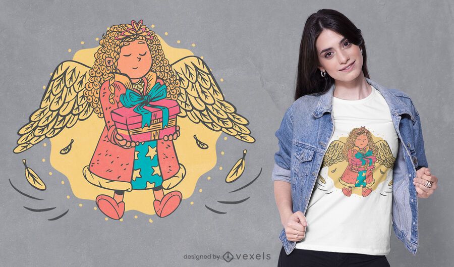 Diseño de camiseta angel girl Diseño de camiseta angel girl