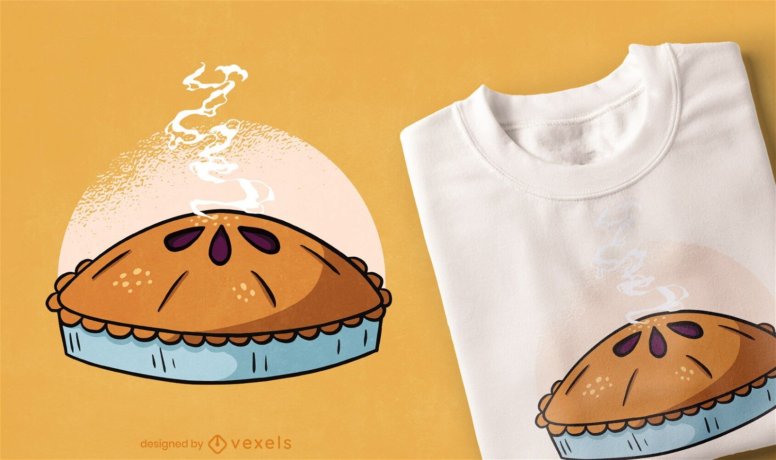 Apfelkuchen-T-Shirt Design