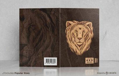 Design da capa do livro Leão selvagem
