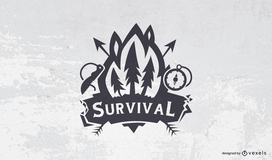 Plantilla de logotipo de supervivencia Plantilla de logotipo de supervivencia