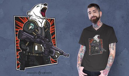 Tactical polar bear t-shirt design Tactical polar bear t-shirt design