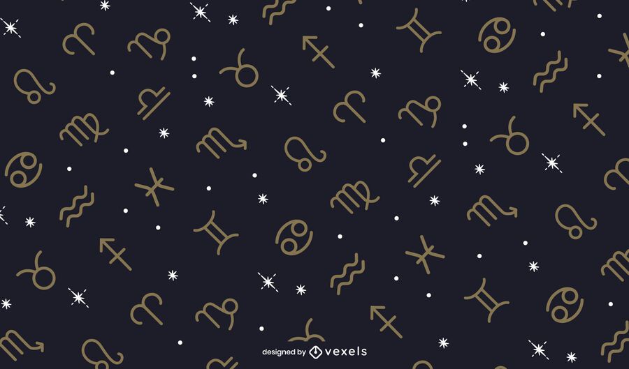 Zodiac signs pattern design Zodiac signs pattern design