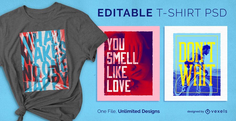 Transparent text scalable t-shirt psd Transparent text scalable t-shirt psd