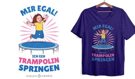 Design de camiseta salto cama elástica