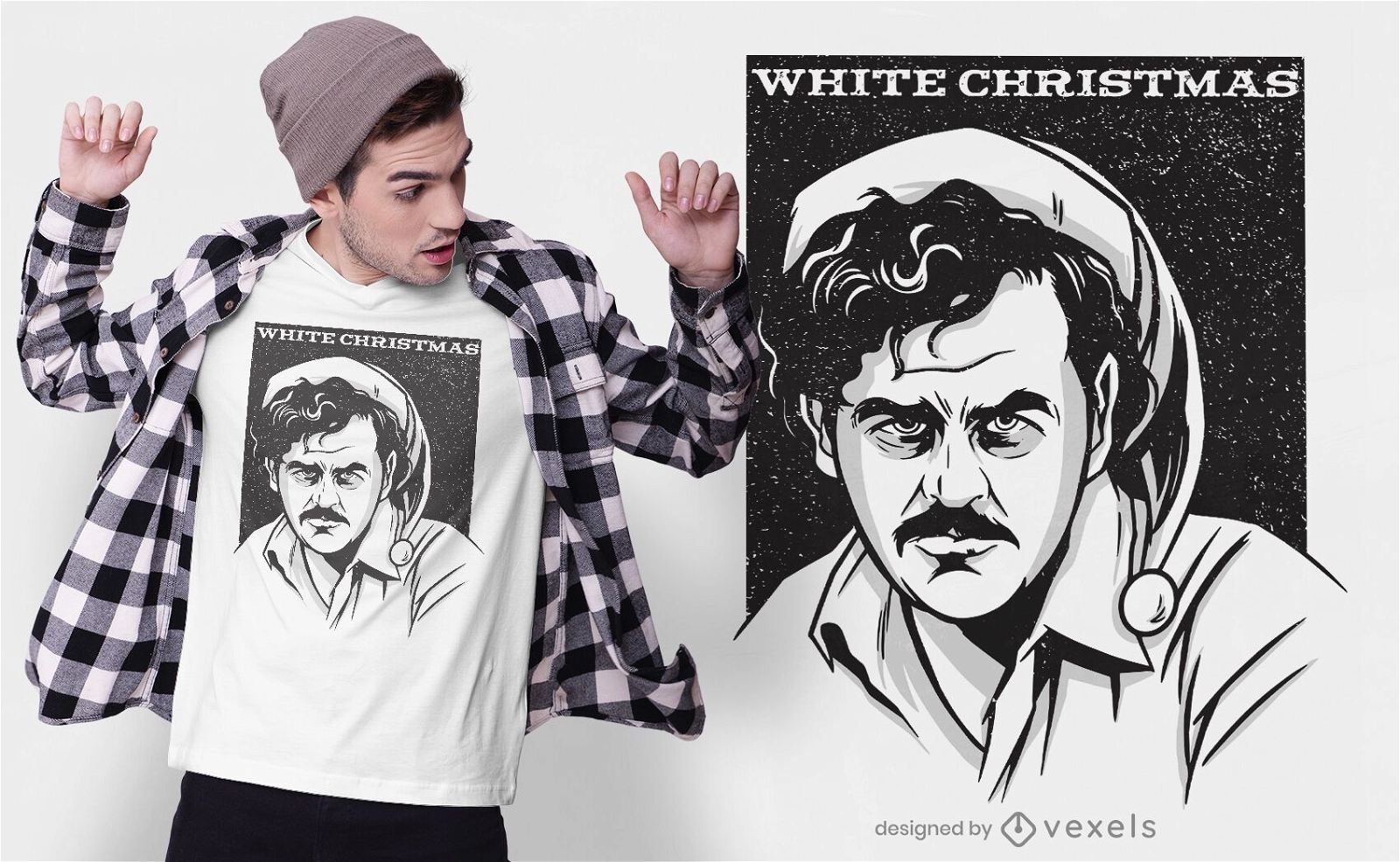 Pablo christmas t-shirt design