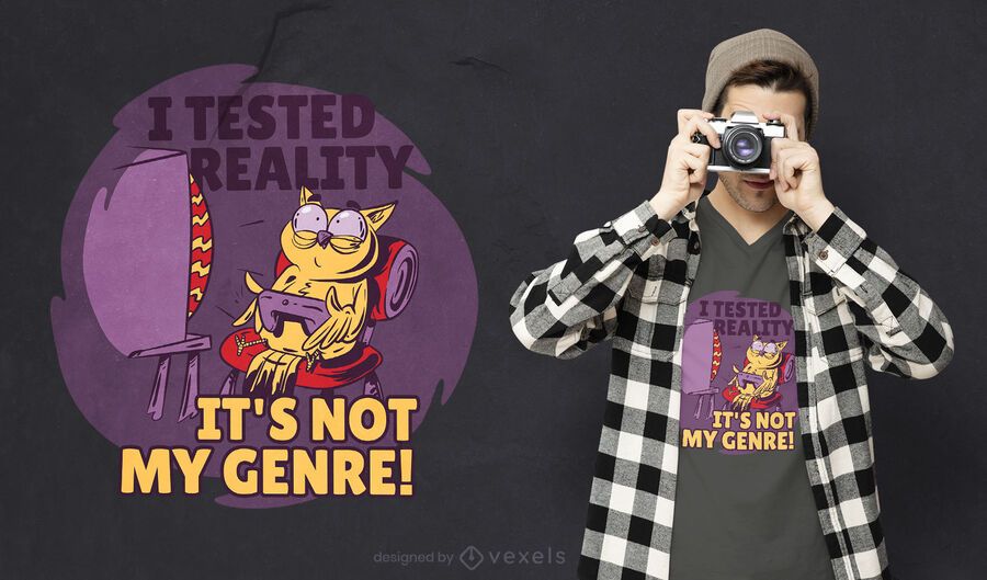Diseño de camiseta de realidad probada. Diseño de camiseta de realidad probada.