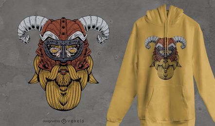 Wikingergesicht-T-Shirt Design