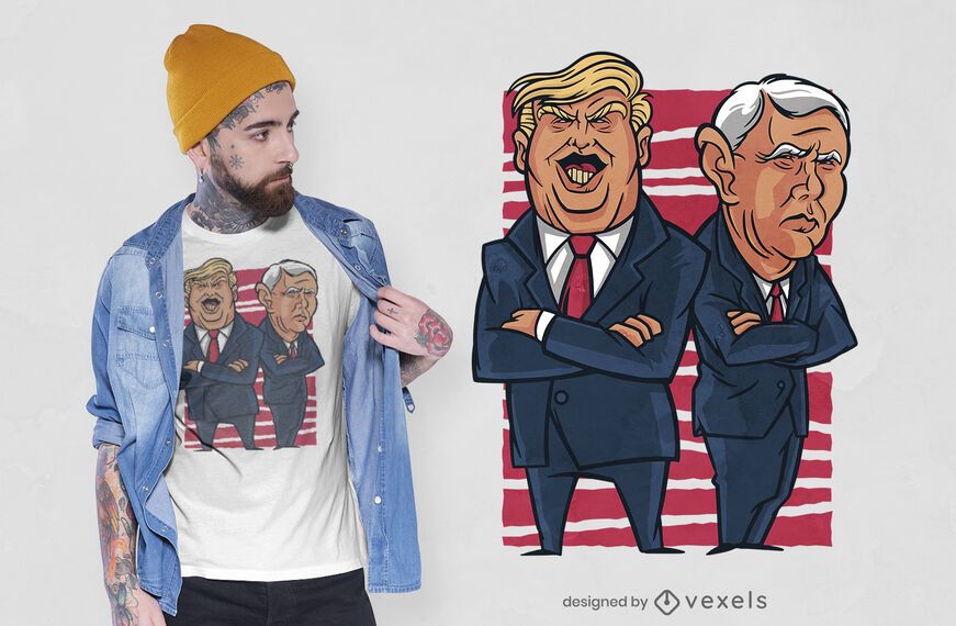 Design de camisetas Trump & Pence Design de camisetas Trump & Pence