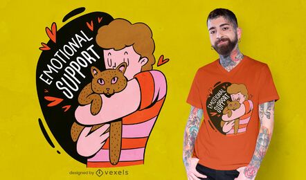 Diseño de camiseta de apoyo emocional. Diseño de camiseta de apoyo emocional.