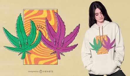 Cannabis high five t-shirt design