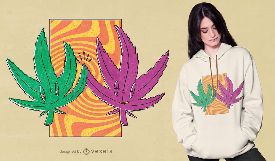 Diseño de camiseta de cannabis high five Diseño de camiseta de cannabis high five