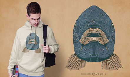 Carp mouth t-shirt design