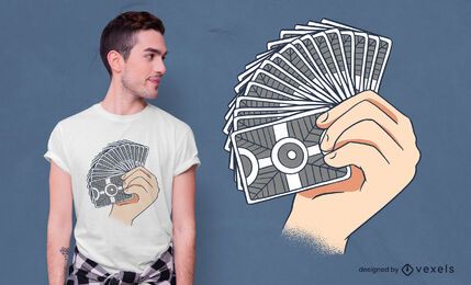 Karte gedeihen T-Shirt Design