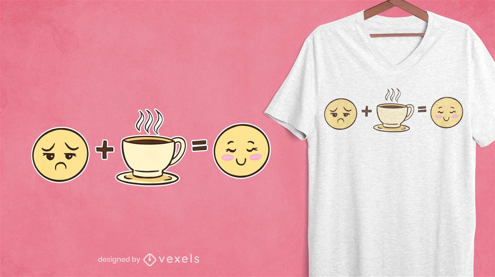 Kaffee Emojis T-Shirt Design