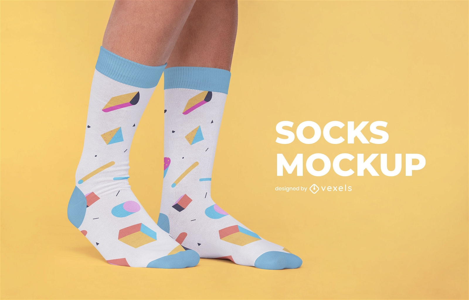 Socks pattern mockup design
