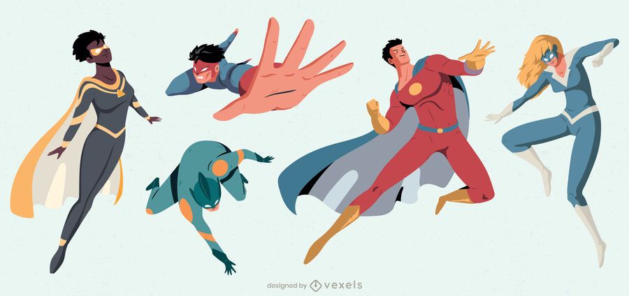 Superhero character pack Superhero character pack