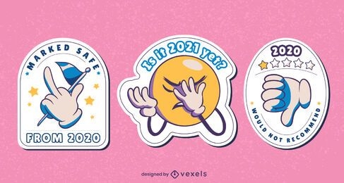 Anti 2020 sticker design set
