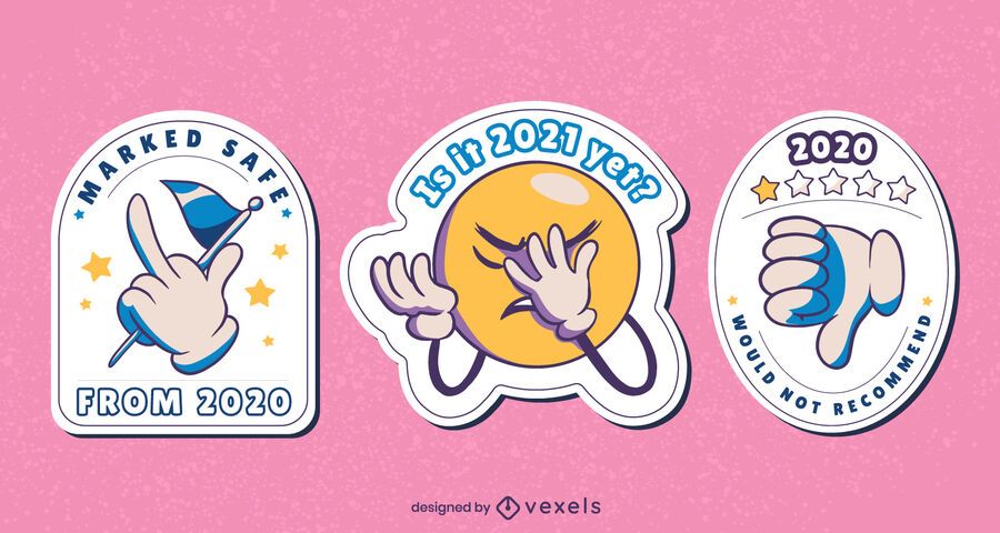 Anti 2020 sticker design set Anti 2020 sticker design set