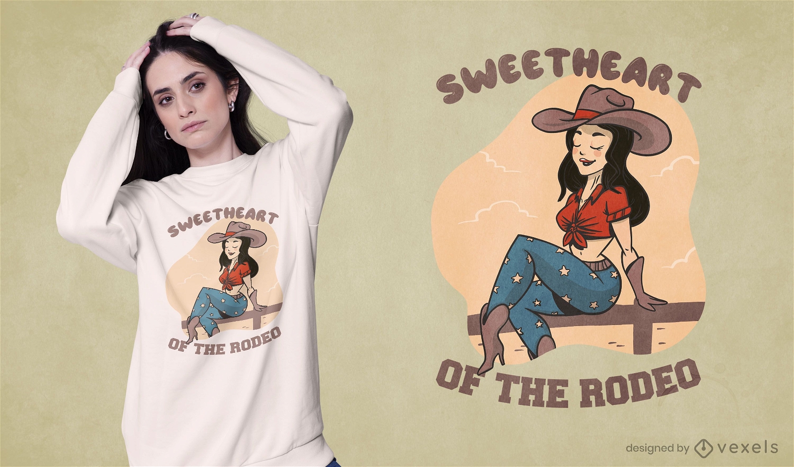 Rodeo girl t-shirt design