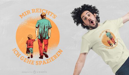 Going for a walk t-shirt design Going for a walk t-shirt design