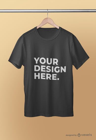 Diseño psd de maqueta de camiseta colgada Diseño psd de maqueta de camiseta colgada