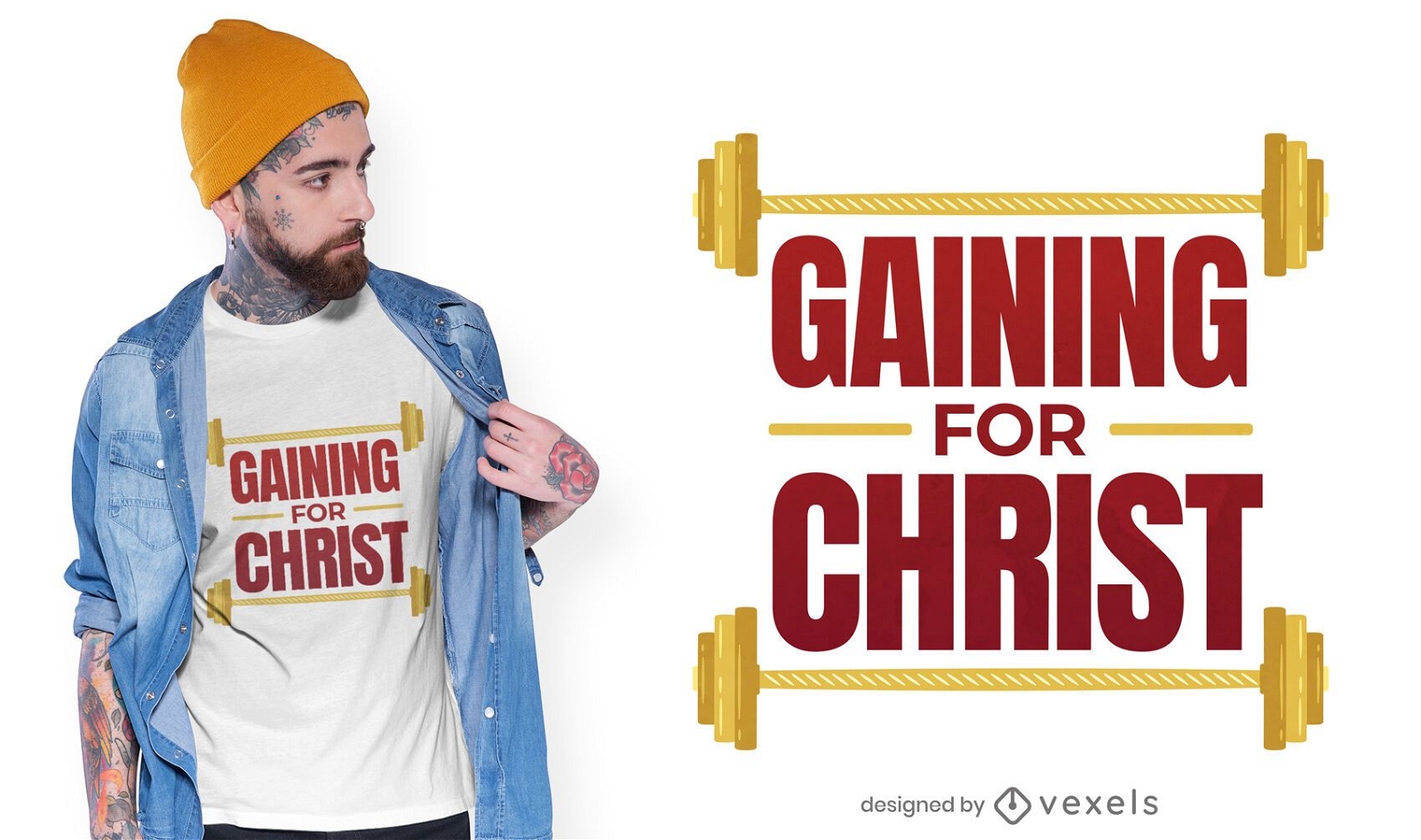 Ganhando pelo design de camisetas de cristo