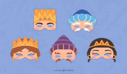 Purim Zeichen Maskensatz